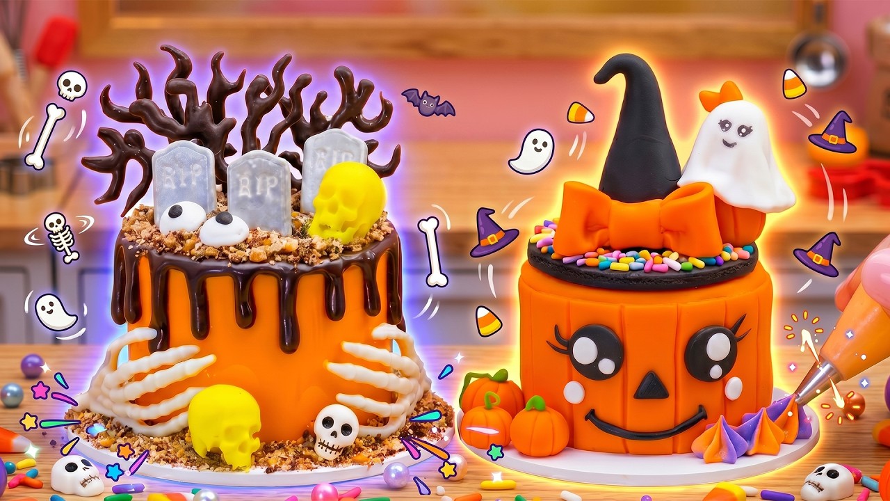 🎃Miniature Halloween Cake Decorating 👻 Cute Spooky Dessert ASMR | TinySugar World