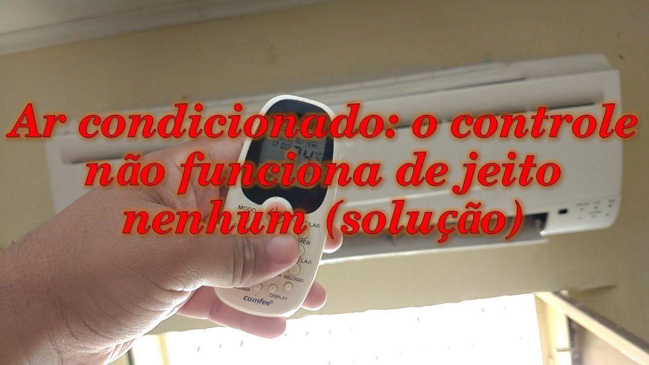Ar condicionado: o controle não funciona de jeito nenhum (solução)