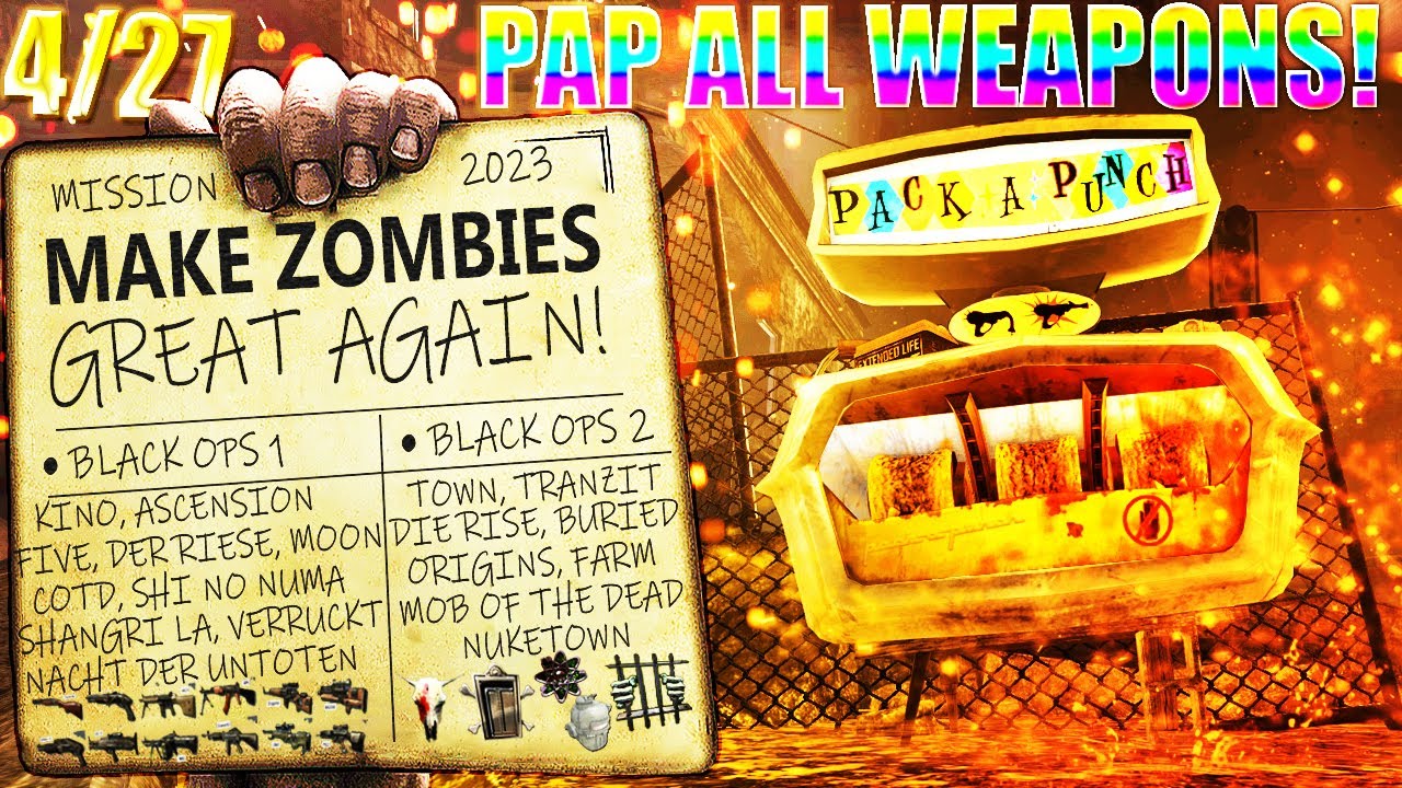 O.G. Black Ops 2 Zombies in 2023... TOWN PACK A PUNCH ALL WEAPONS CHALLENGE!