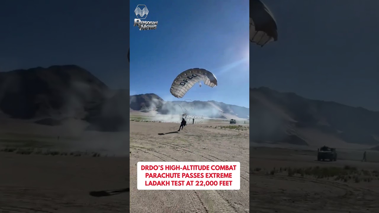 🔴DRDO&rsquo;s High-Altitude Combat Parachute Passes Extreme Ladakh Test at 22,000 Feet Must Watch!