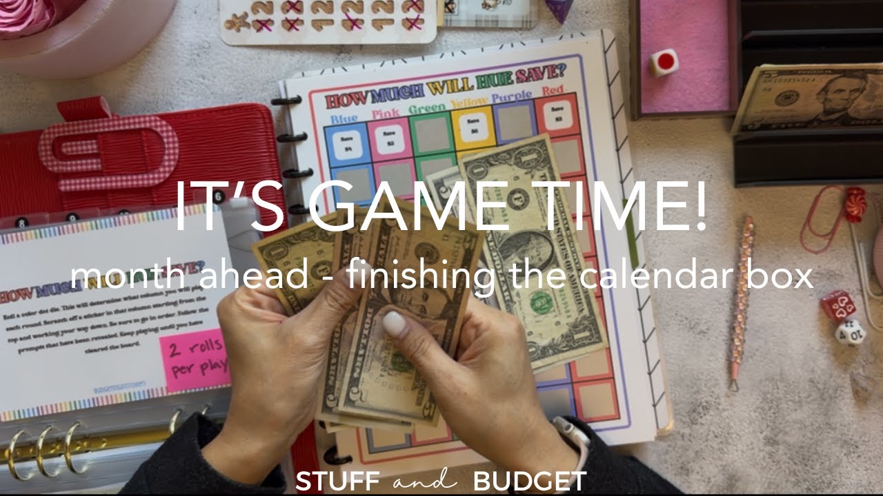 It's Game Time! | Month Ahead Savings | Finishing the Calendar Box! How much did we save??