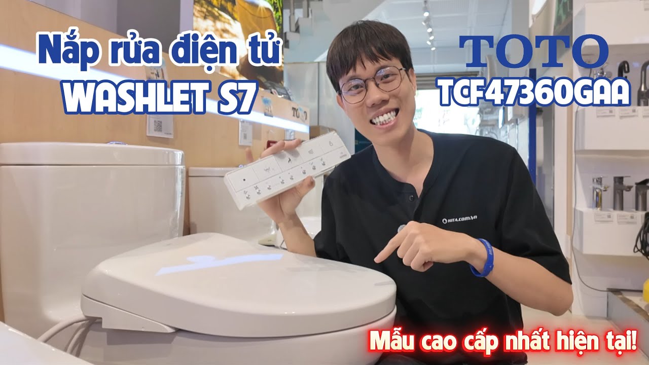 Nắp rửa điện tử Washlet S7 TOTO TCF47360GAA -sỡ hữu chức năng rửa v&agrave; c&ocirc;ng nghệ vệ sinh hiện đại nhất