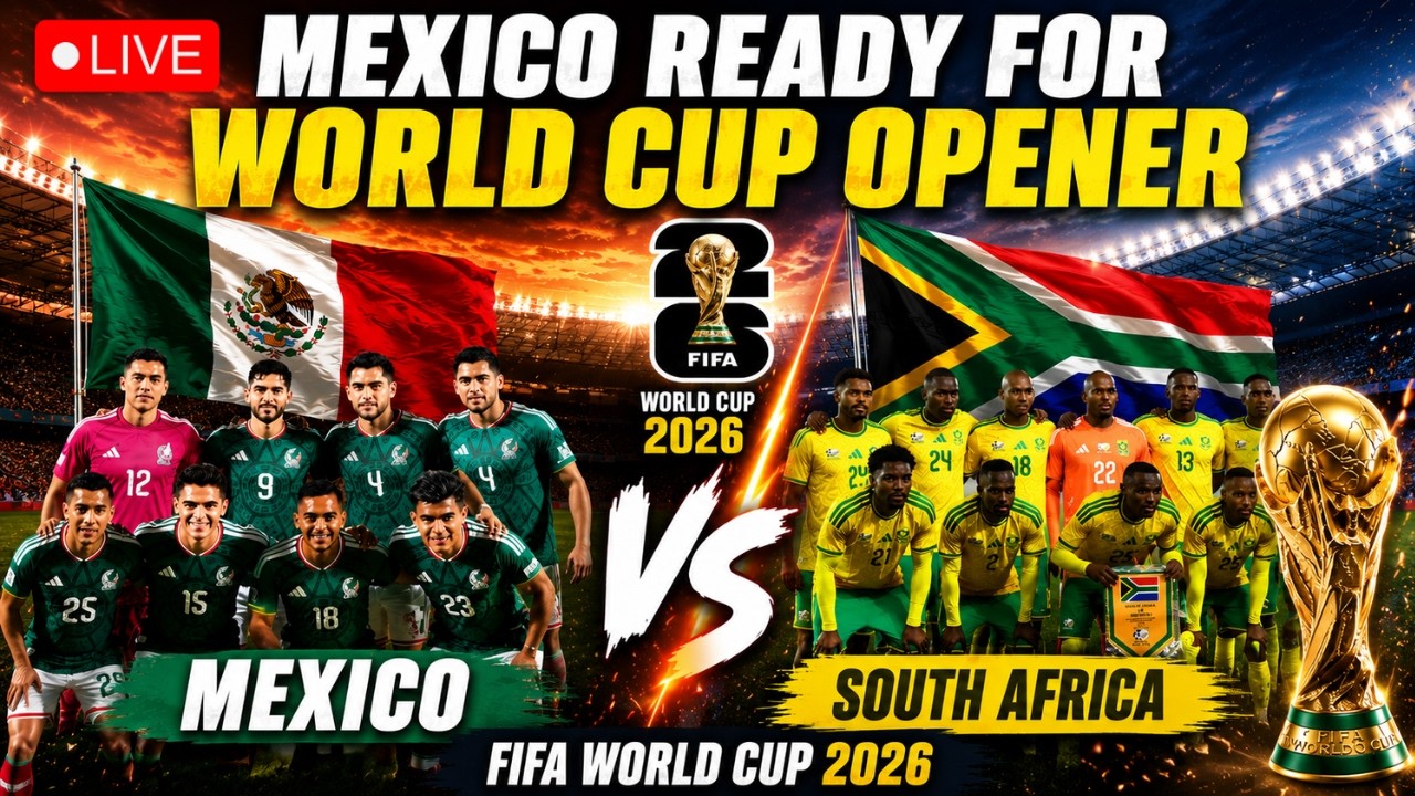 FIFA World Cup 2026 LIVE: Mexico City Stadium Ready as World Cup 2026 Begins
