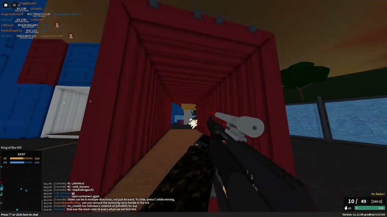 farming deathmatch bots on containers