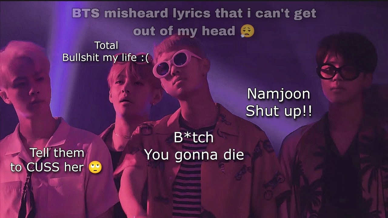 BTS misheard lyrics that i can't get out of my head #kpop #bts #videoedit