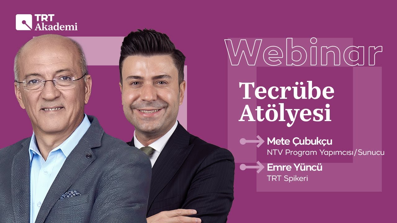 TRT Akademi | NTV Program Yapımcısı ve Sunucusu Mete Çubukçu Tecrübe Atölyesi'nde!