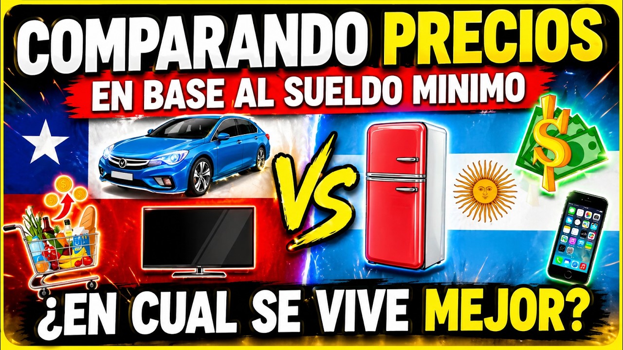 ¿En QUÉ PAIS se VIVE MEJOR? Esto CUESTAN las COSAS en CHILE y ARGENTINA