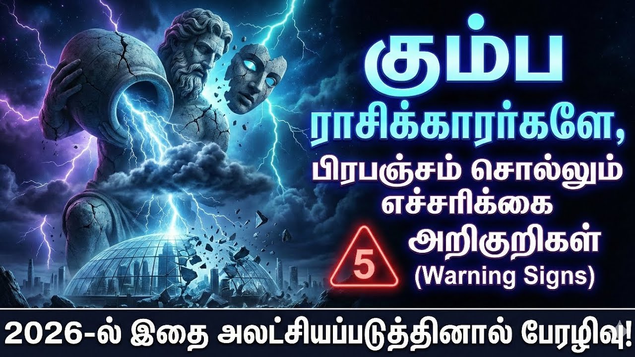 கும்ப ராசிக்காரர்களே ⚠️ 2026-ல் பிரச்சனை சொல்லும் 5 எச்சரிக்கை அறிகுறிகள் | Kumbha Rasi Warning 2026