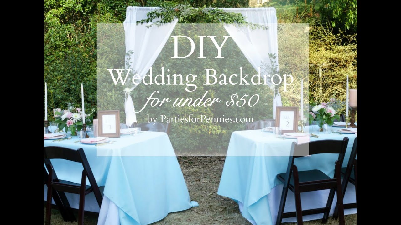 DIY Wedding Backdrop under $50
