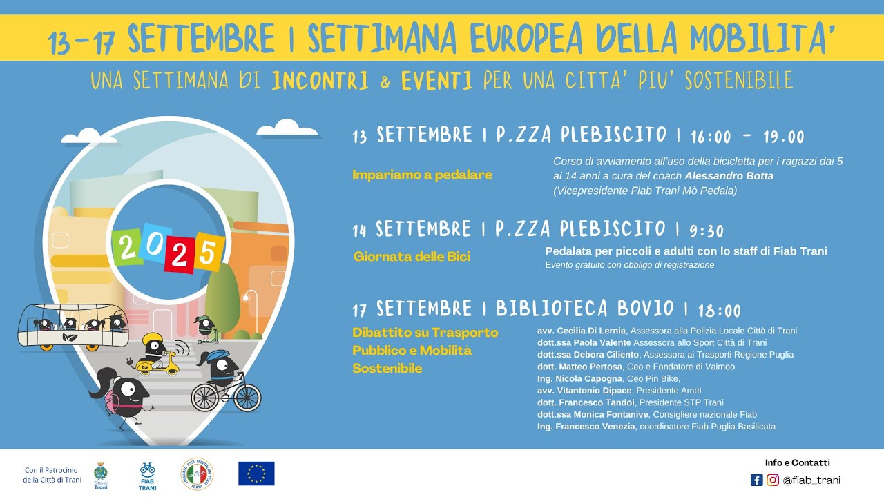 Voci dal Forum della Settimana Europea della Mobilità 2025 | Esperti e città in movimento #trani