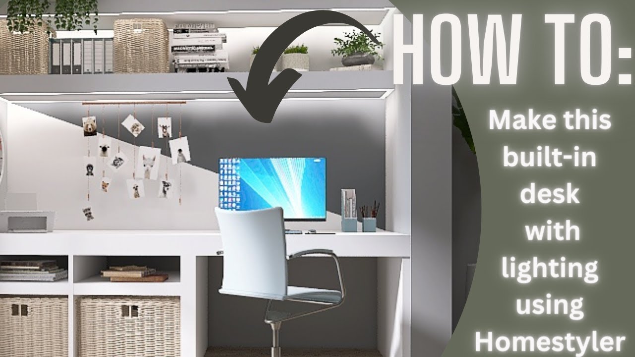 Using Homestyler's Interior Modeling Function to make a desk