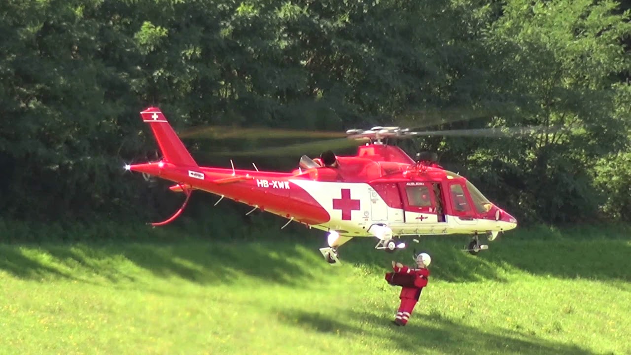 ALK 2017 Special performance Father and Son Scale RC Turbine Agusta AW109K2