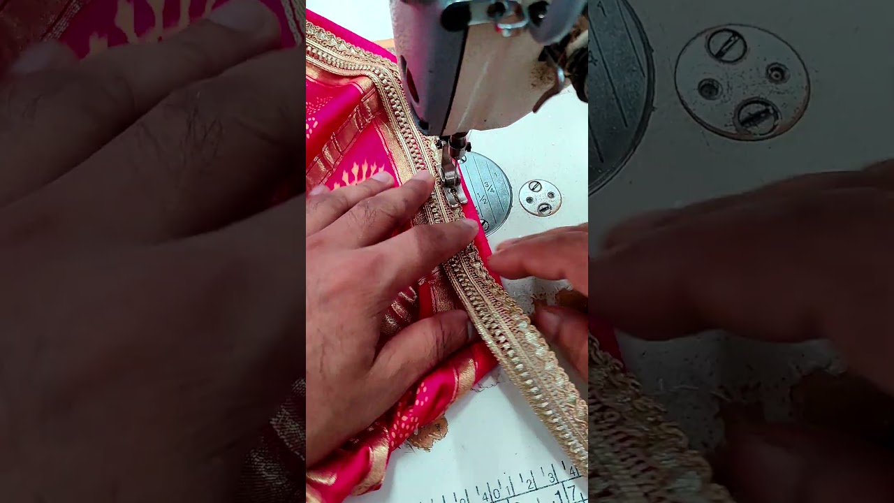 Dupatta border lace design stitching 