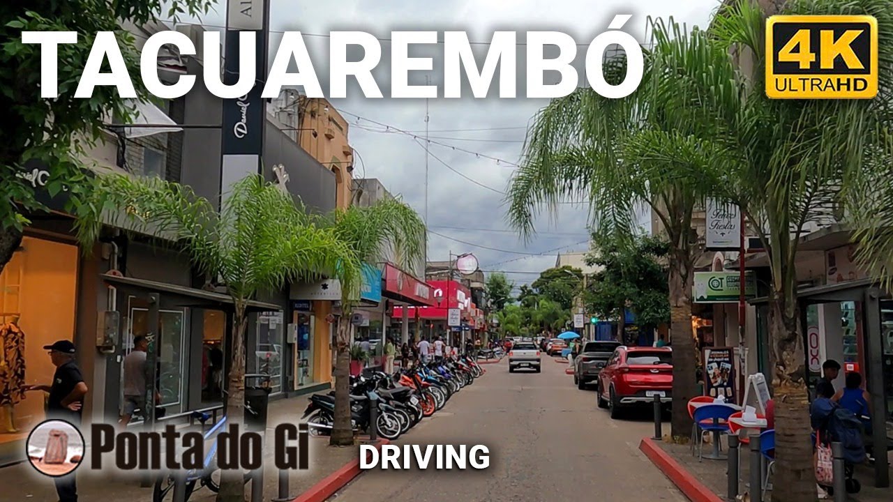 Las calles mas lindas en la CIUDAD de TACUAREMBO - República Oriental del URUGUAY #driving TOUR 2024
