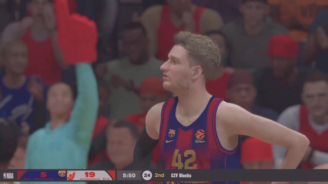 CRVENA ZVEZDA -BARCELONA  Euroleague NBA2K26