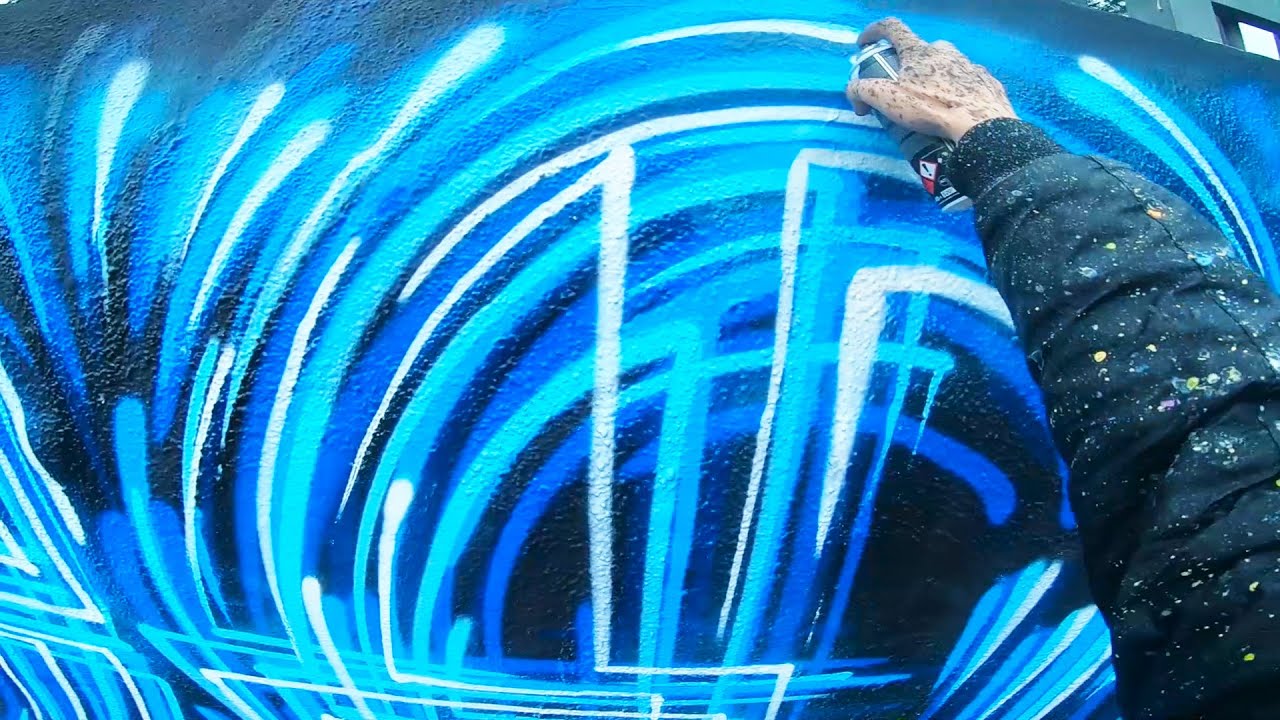 Graffiti - RESAKS //⚡️ Blue LIGHT Letters ⚡️//