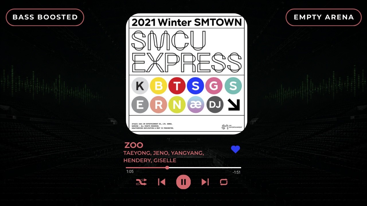 [BASS BOOSTED+EMPTY ARENA] NCT X AESPA - ZOO |kpoptifyy