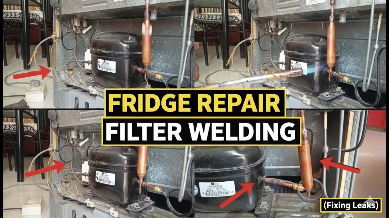 FRIDGE REPAIR: Filter Welding & Gas Leak Fix | Complete Step-By-Step Guide 