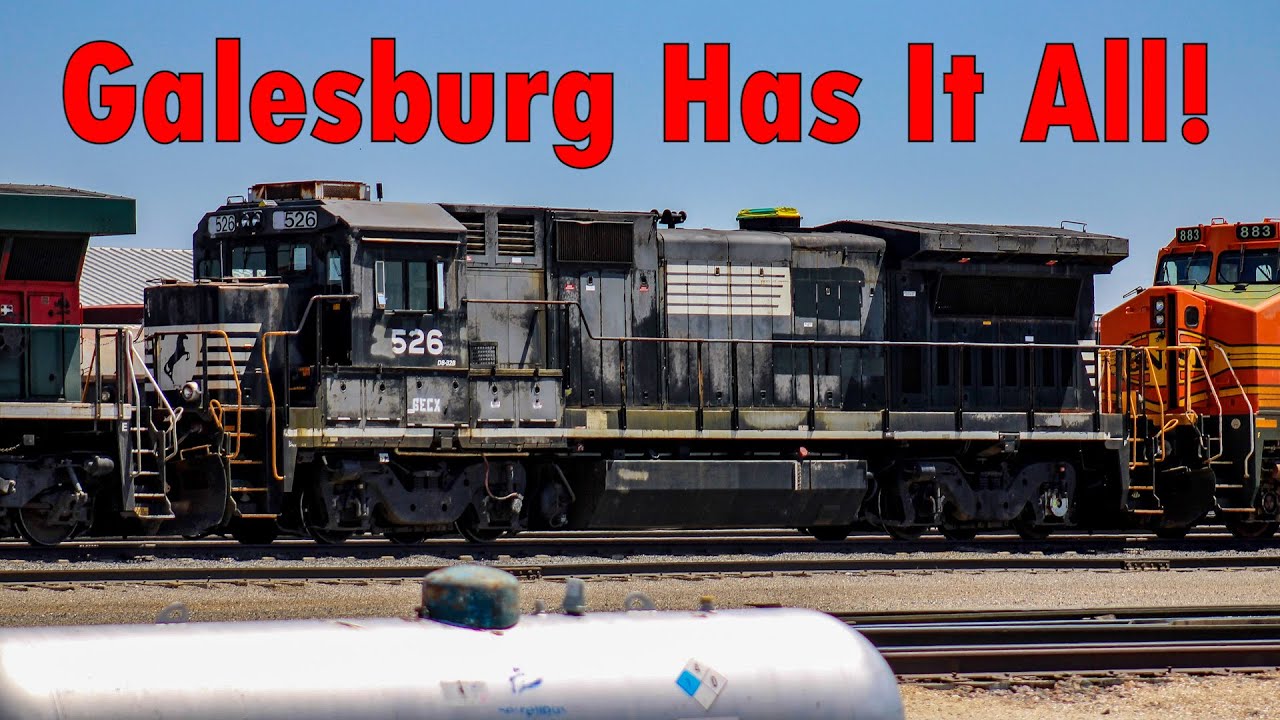 Ex-Pennsy Engines, Dash-8's, and MUCH MORE In Galesburg, IL!