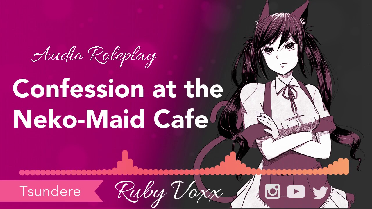Confession at the Neko Maid Cafe || ♡ Tsundere Friends to Lovers Roleplay ♡ || cafe ASMR