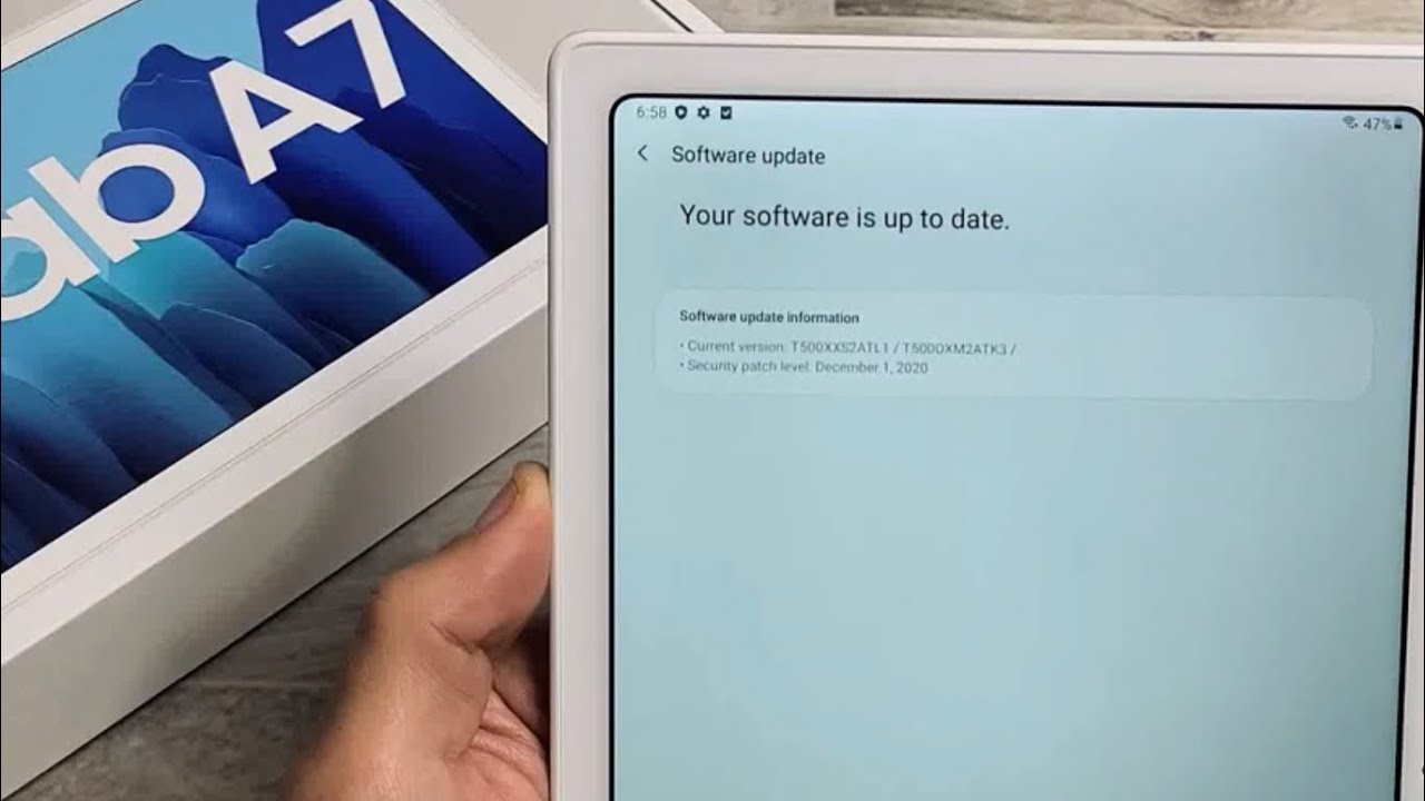 Galaxy Tab A7: как обновить системное ПО до последней версии