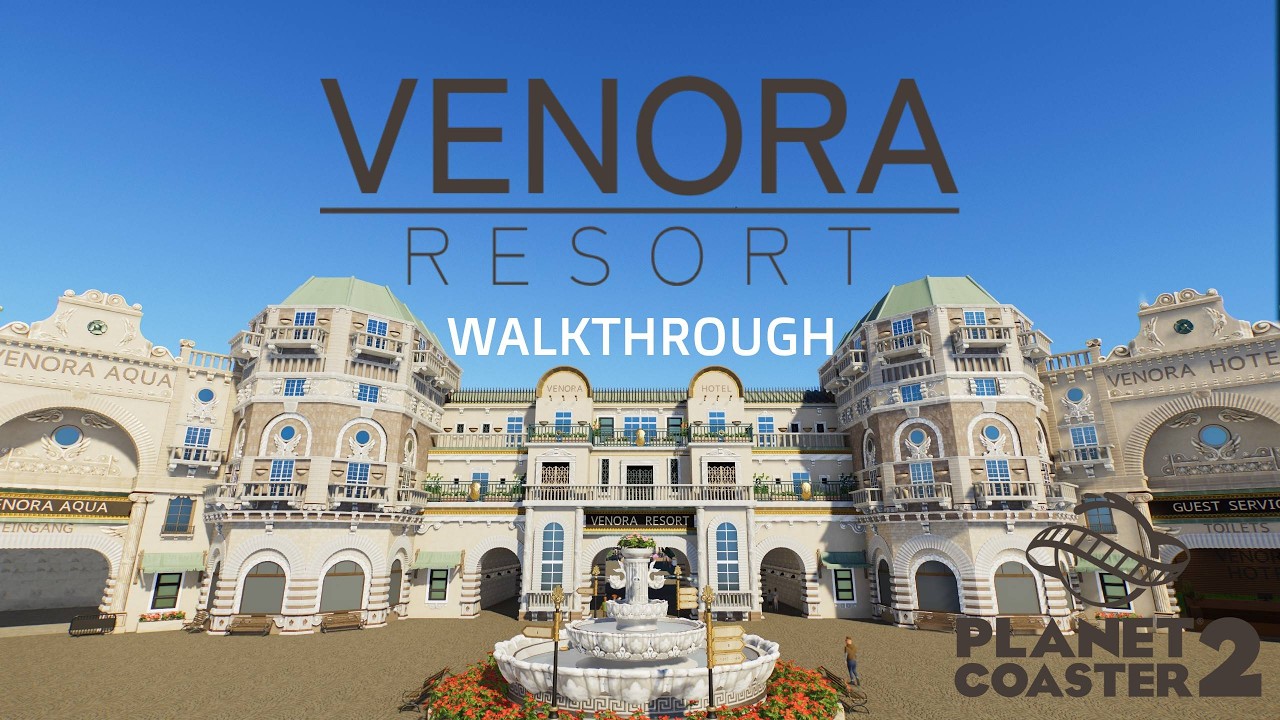 Venora Resort Walkthrough (EARLY STAGE) | Planet Coaster 2 (no commentary)