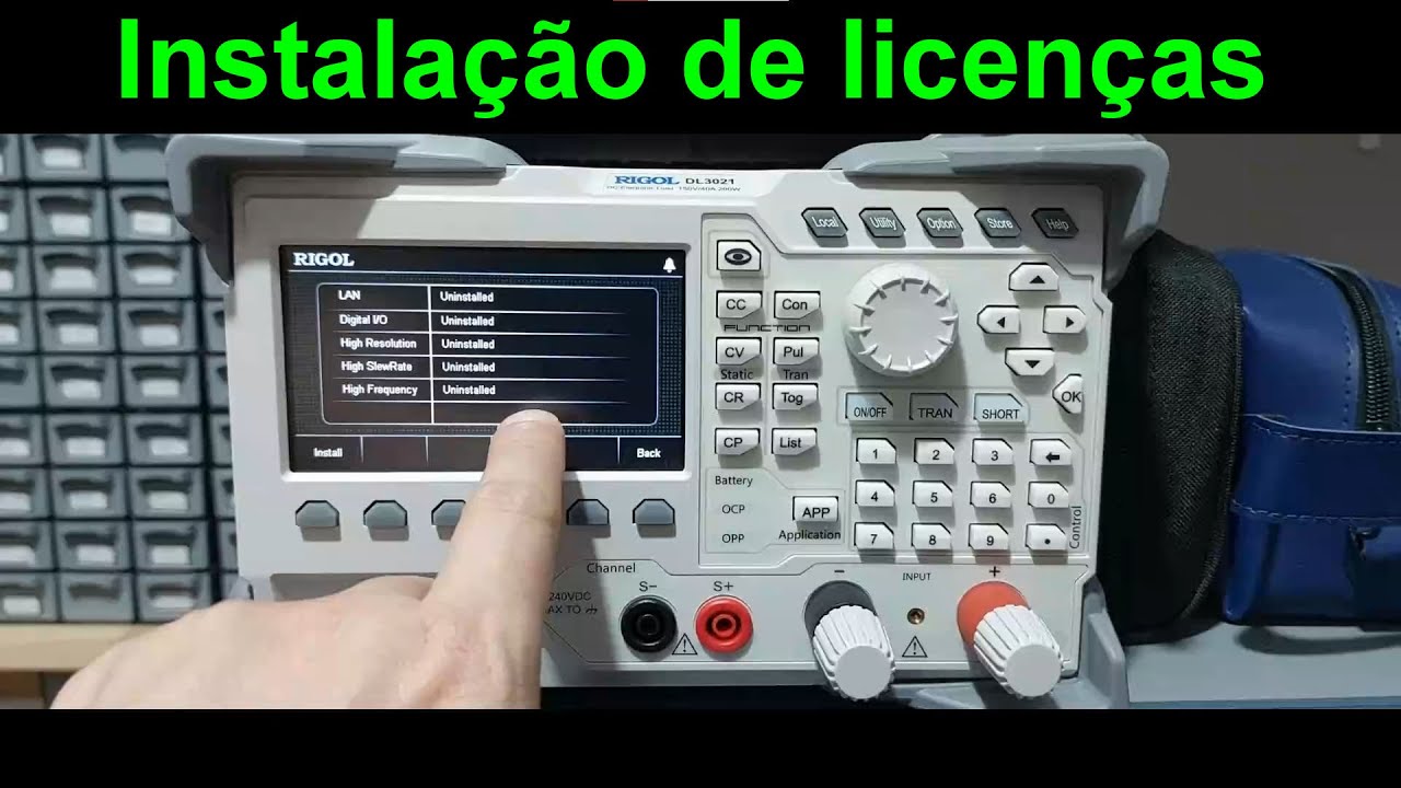 Atualiza&ccedil;&atilde;o da RIGOL DL3021 e DL3031 (op&ccedil;&otilde;es de software)