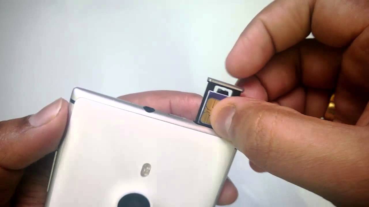 How to Insert SIM card into Nokia Lumia 925