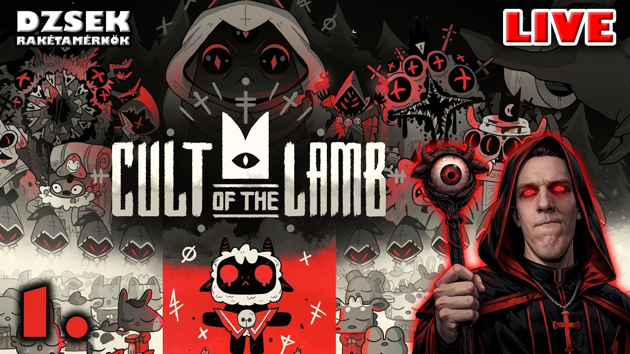 🔴 Cult of the Lamb - 1. Rész - Cuki erdei állatkák Szektát alapítanak!