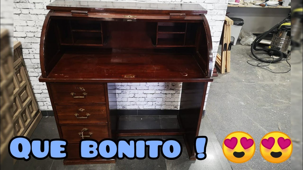 PRECIOSA Transformación Mueble Secreter con PINTURA DE TIZA