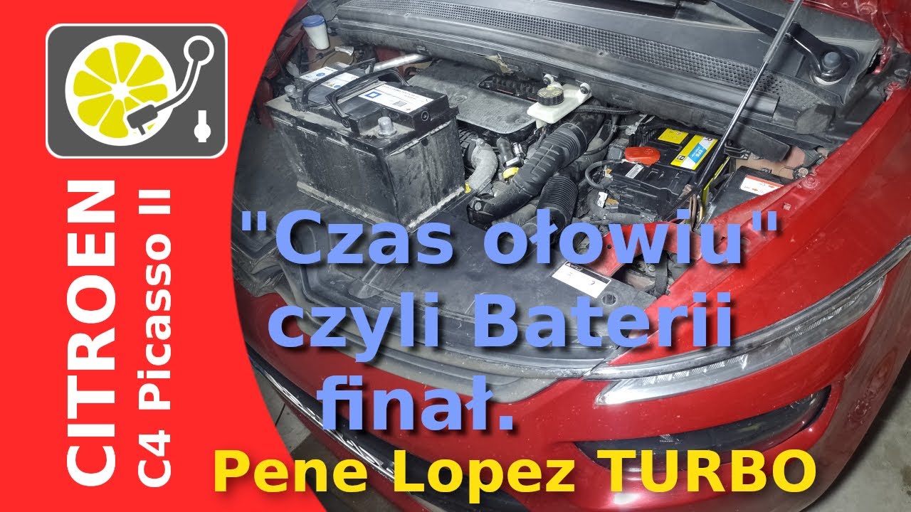 Wymiana akumulatora w Citroen C4 Picasso II 1.6 Blue HDI.(START/STOP) #C4picasso #battery