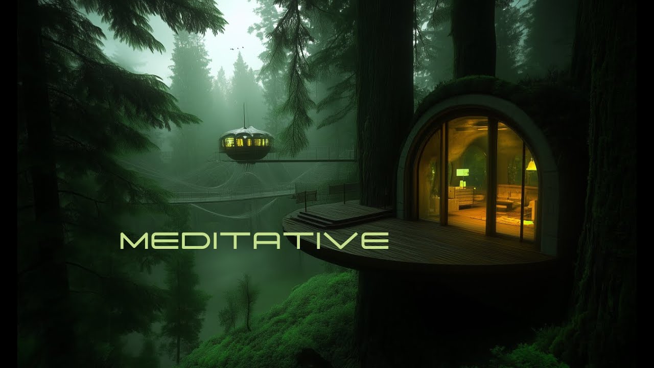 Meditative - Ambient with Rain - Deep Soothing Soundscape for Relaxation - Calm Music for Sleep