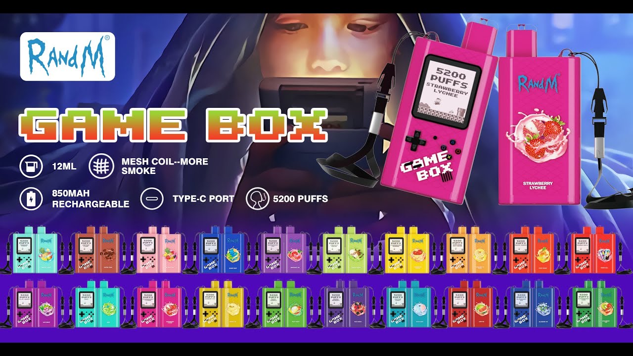 New Model RandM Game Box 5200 Puffs