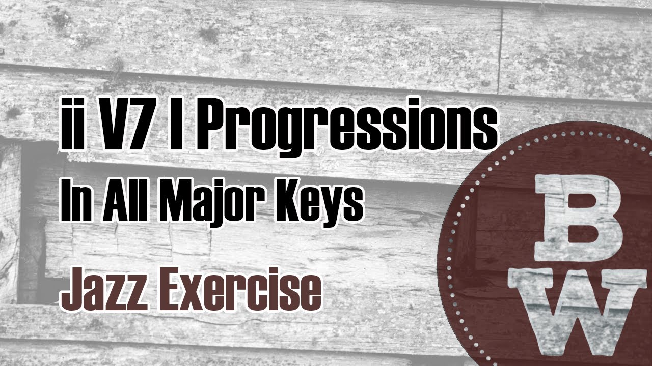 ii V7 I Progressions in All 12 Keys | Jazz Exercise | 110 BPM