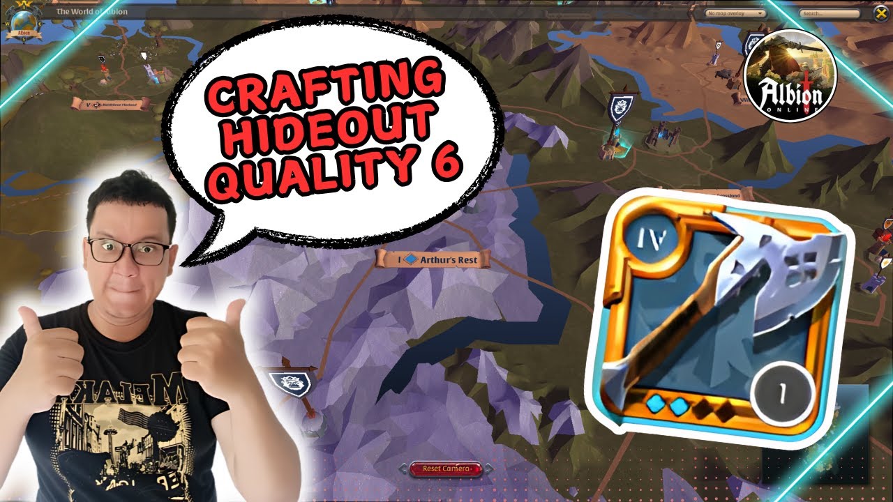 CRAFTING BATTLE AXE HIDEOUT QUALITY 6 CUAN PARAH GUYS ! - ALBION ONLINE ASIA 2024