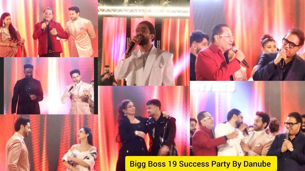 Bigg Boss 19 Success Party Danube Pranit More Gaurav Khanna Taniya Neelam Amaal Mallik 😍❤️