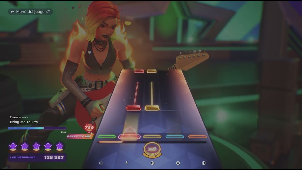 Fortnite Festival - Bring Me To LIfe by Evanescence - on lead