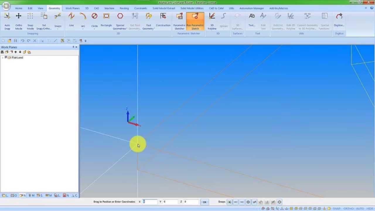 Parametric Sketcher | Alphacam 2016 R1