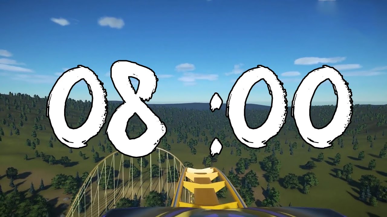 8 Minute Timer | Roller Coaster Timer For 8 Minute | ADHD Creative Timer #timer #rollercoaster