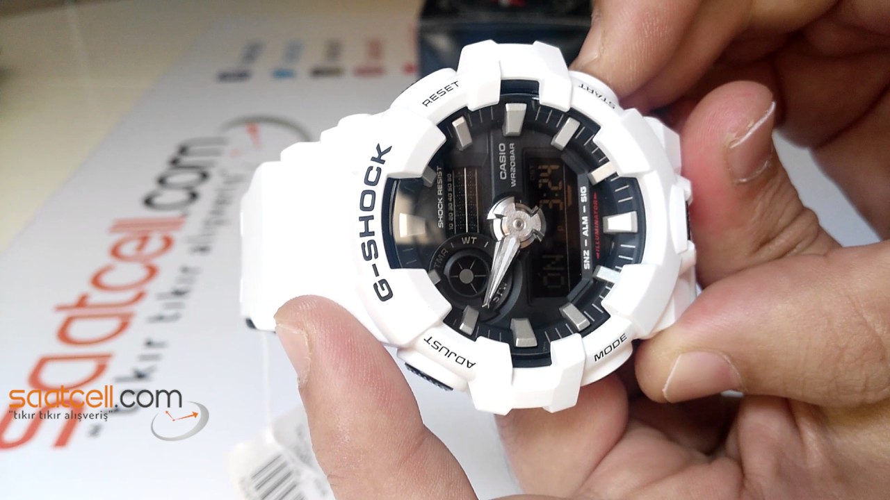 Casio G-Shock GA-700-7ADR kol saati inceleme ayarlama