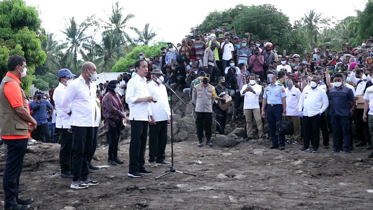 KUNJUNGAN PRESIDEN JOKOWI KE NELELAMADIKE - ADONARA - FLORES TIMUR - NTT