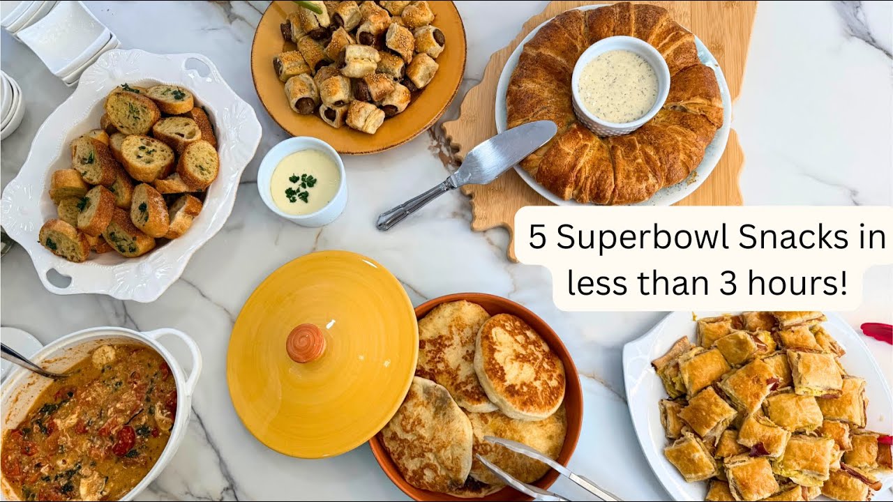 5 Easy Super Bowl Snacks for 8 People   Ready in Under 3 Hours