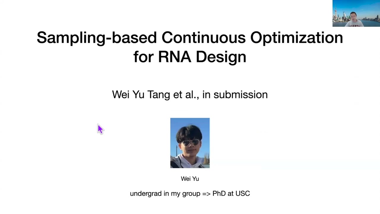 RNA Design: From Discrete to Continuous Optimization - Liang Huang