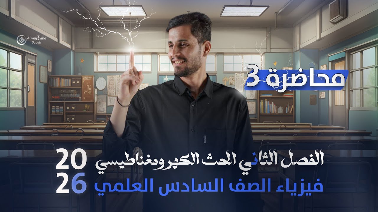 فيزياء السادس العلمي | الفصل الثاني ( الحث الكهرومغناطيسي) | محاضرة 3 تصوير 2026
