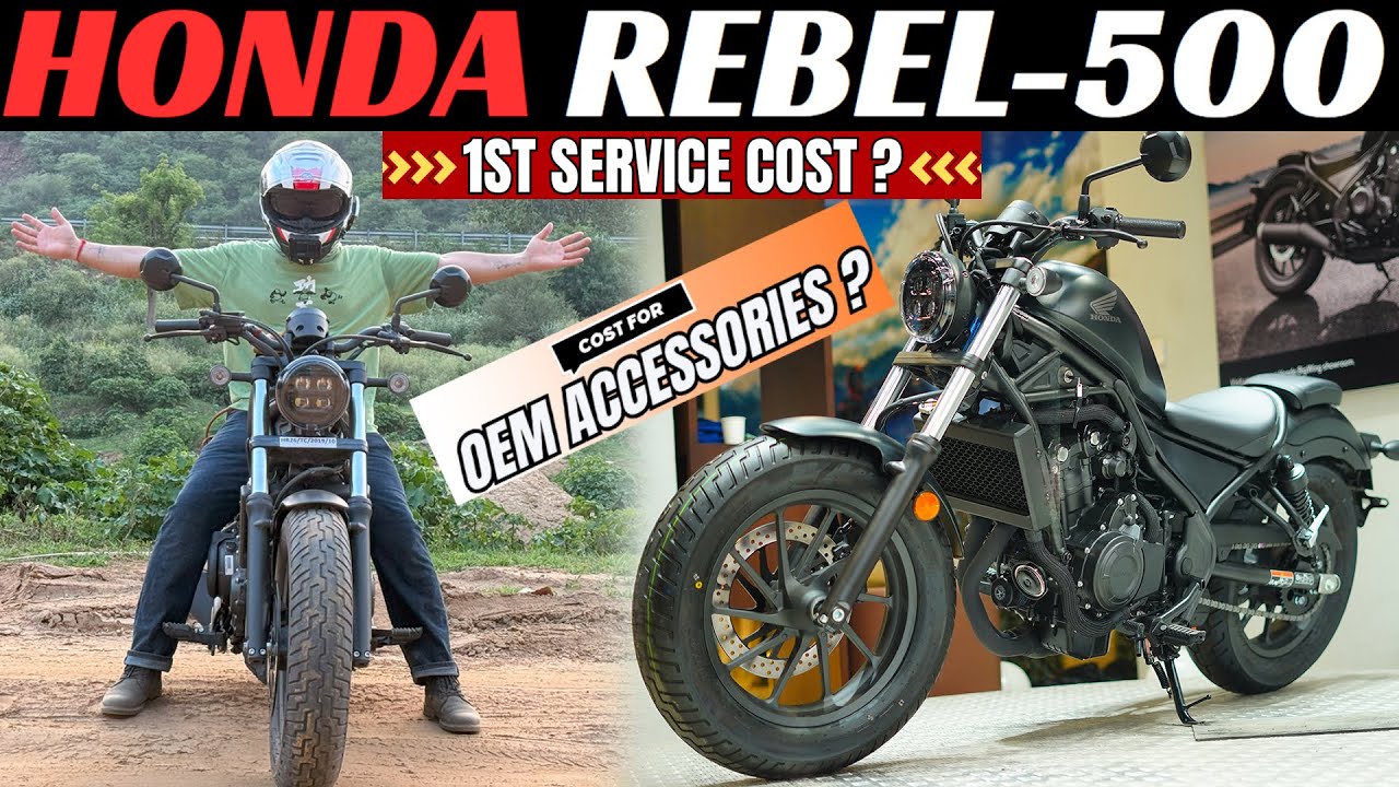 HONDA REBEL 500 1st SERVICE Cost ? & Available OEM Accessories?