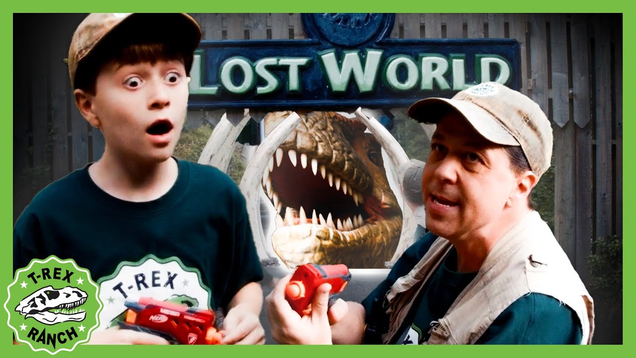 Floor Is Lava!! Watch Out For T-Rex Dinosaurs At The Lost World!! | 🦖🦕 T-Rex Ranch Dinosaur Videos