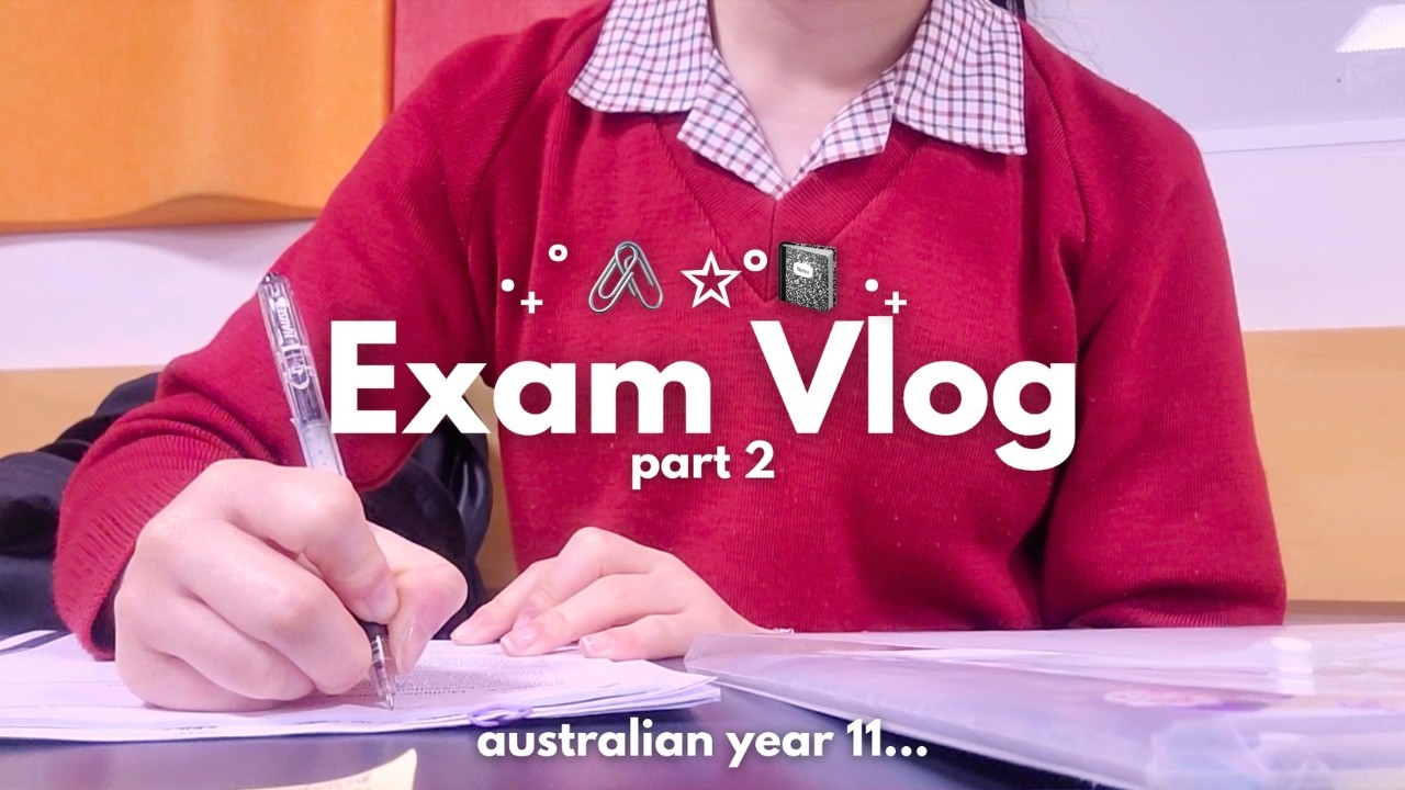 ‧₊˚ 🖇️ ✩°📓‧₊ year 11 high school exam vlog pt.2 | EXAM GRIND, 17th birthday, YPT tracker, libraries