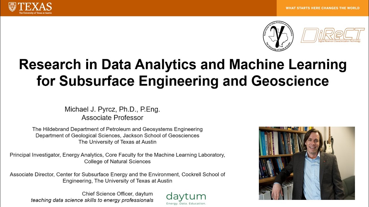New Research in Subsurface Data Analytics and Machine Learning