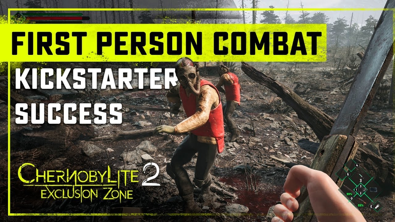 Kickstarter Success! Switchable first-person and third-person combat in Chernobylite 2.