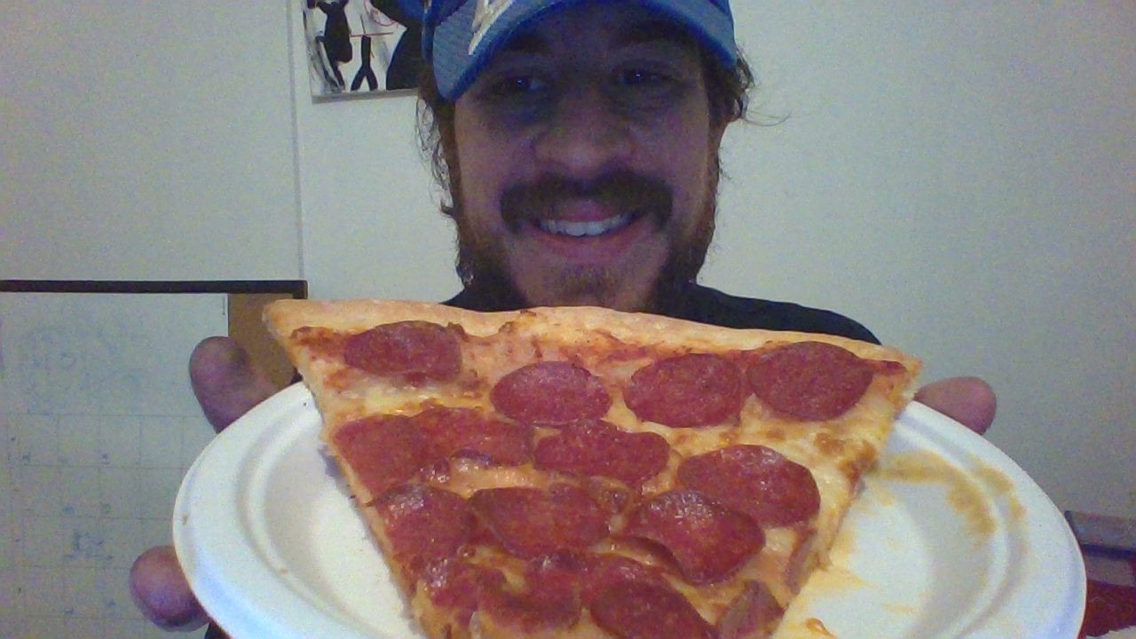 ASMR EATING COSTCO PEPPERONI PIZZA